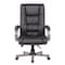 Boss Office Products Executive Gray Wood Desk Chair with Black Caresoft Plus Vinyl B8991-GY - alternate 5